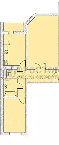 2-к кв. Москва Левобережная ул., 4к9 (54.9 м) - Фото 1