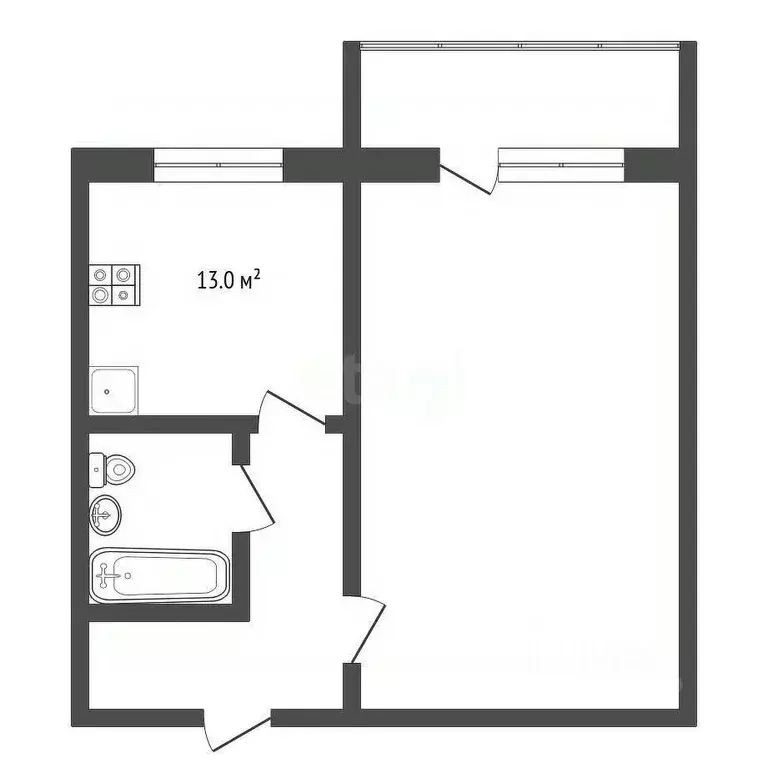 1-к кв. Ярославская область, Ярославль Северный жилрайон, ул. Елены ... - Фото 1