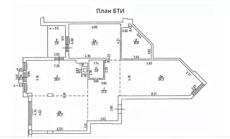 3-к кв. Калининградская область, Калининград Красная ул., 63А (153.5 ... - Фото 2