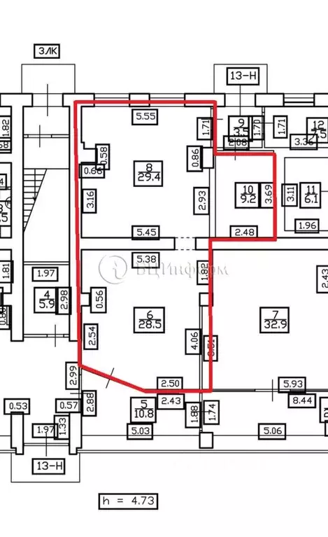 Помещение свободного назначения в Санкт-Петербург Народная ул., 87 (67 ... - Фото 2