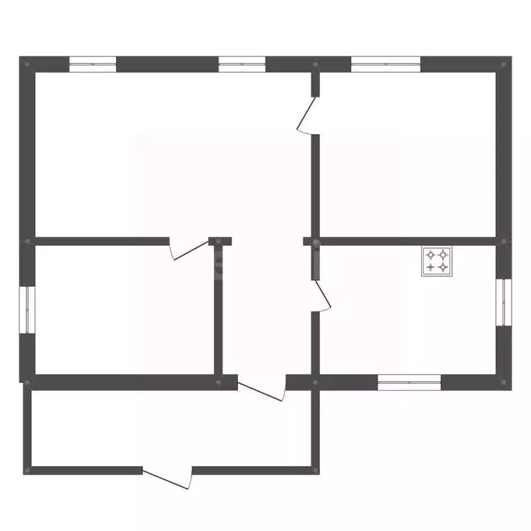 Дом в Амурская область, Серышево пгт ул. Школьная, 50 (51 м) - Фото 2