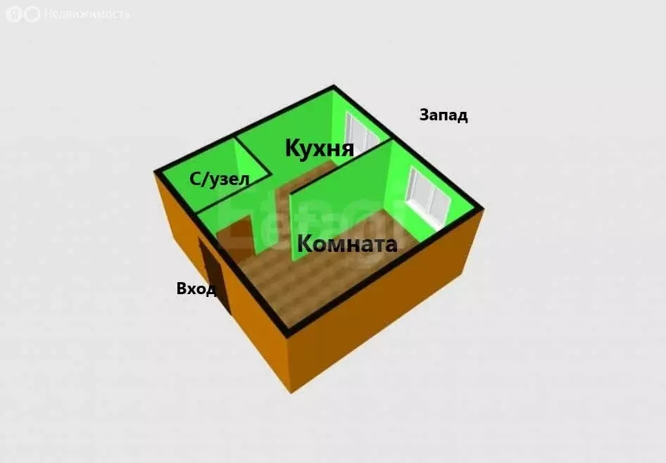 1-комнатная квартира: Южно-Сахалинск, Украинская улица, 22А (21 м) - Фото 2
