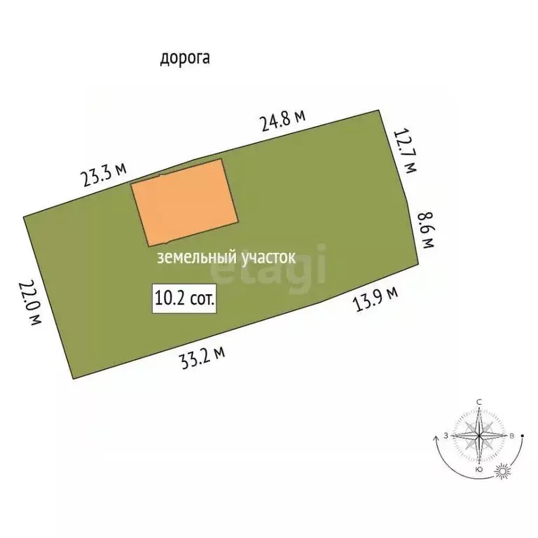 Участок в Санкт-Петербург, Санкт-Петербург, Пушкин Коллективный Сад № ... - Фото 2