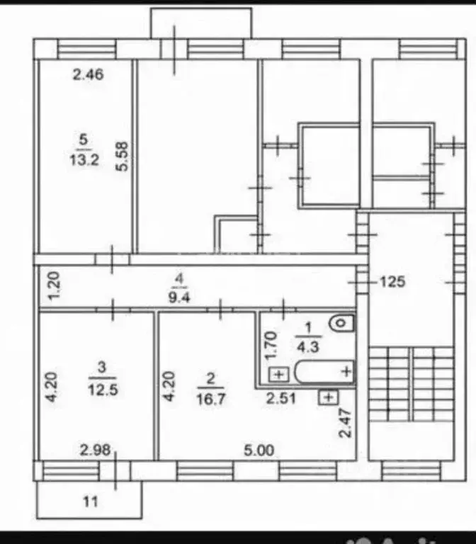 2-к кв. Тюменская область, Тюмень проезд Геологоразведчиков, 16 (56.1 ... - Фото 2