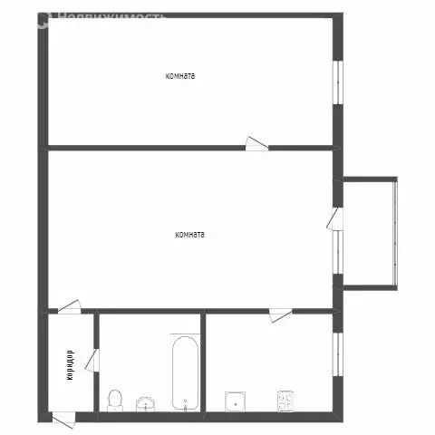 2-комнатная квартира: Улан-Удэ, улица Павлова, 78 (48 м) - Фото 1