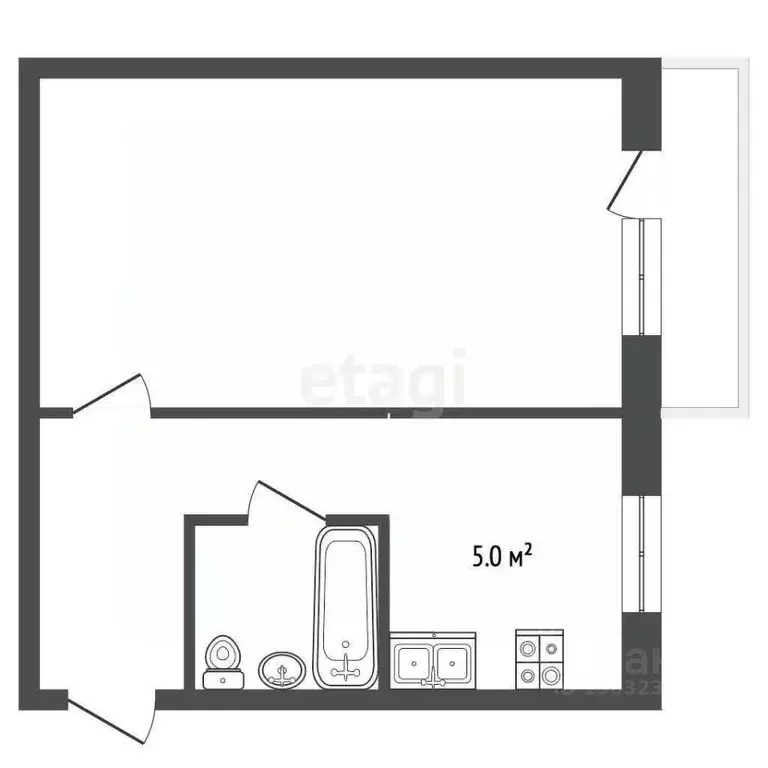 1-к кв. Нижегородская область, Выкса ул. Попова, 15 (32.5 м) - Фото 0