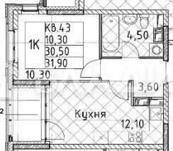 1-к кв. Санкт-Петербург Планерная ул., 99 (31.9 м) - Фото 2