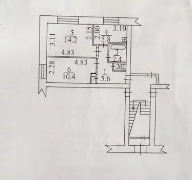 2-к кв. Новосибирская область, Обь ул. Калинина, 83 (40.0 м) - Фото 1