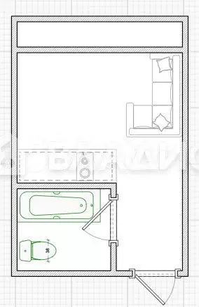 Квартира-студия, 28 м, 2/12 эт. - Фото 0