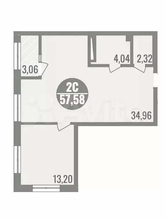 2-к. квартира, 58 м, 6/12 эт. - Фото 0