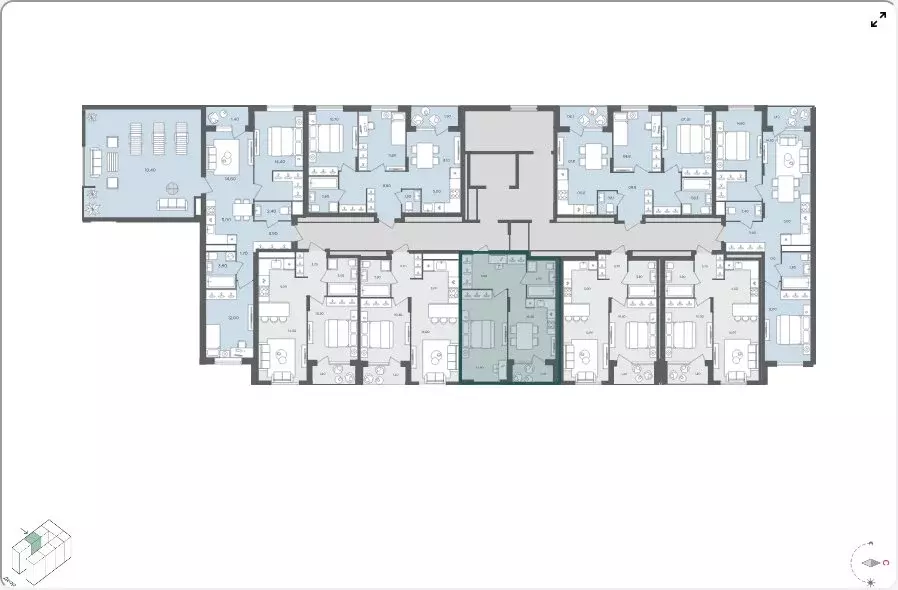 1-комнатная квартира: село Перхушково, микрорайон Равновесие, 4 (37.2 ... - Фото 2