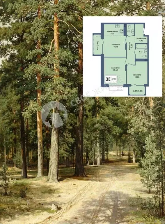 3-к кв. Пермский край, Пермь ул. Спешилова, 112 (59.97 м) - Фото 1