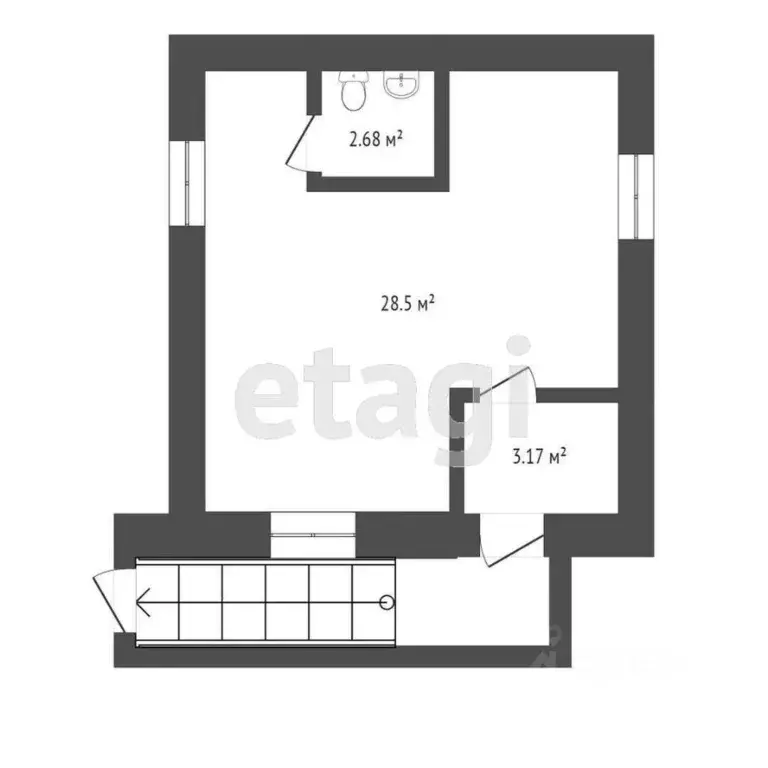 Помещение свободного назначения в Коми, Сыктывкар ул. Маегова, 21 (35 ... - Фото 2