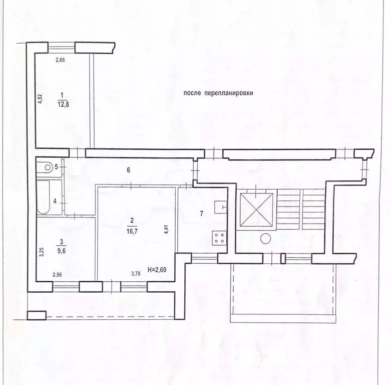 3-к. квартира, 60,4 м, 3/9 эт. - Фото 0