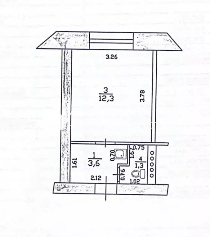 Студия Татарстан, Казань ул. Дежнева, 4к1 (17.2 м) - Фото 2