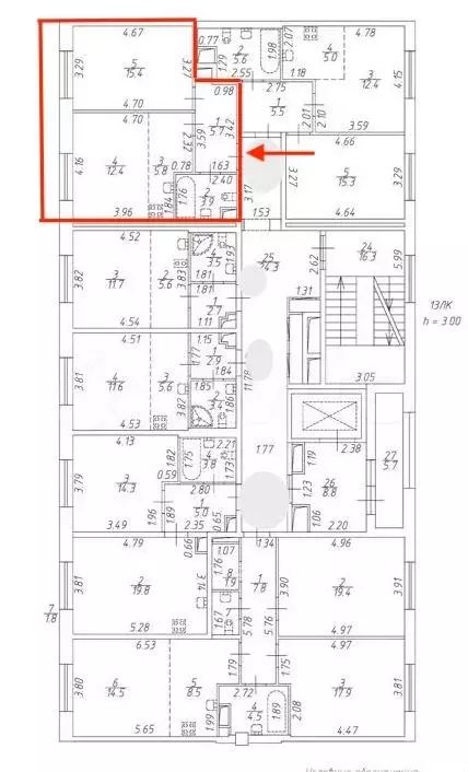7-к. квартира, 43,2 м, 5/7 эт. - Фото 0