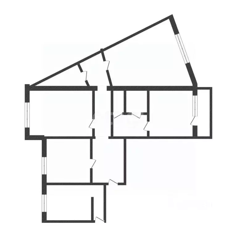 4-к кв. Курганская область, Курган Заозерный жилрайон, 6-й мкр, 7 ... - Фото 2