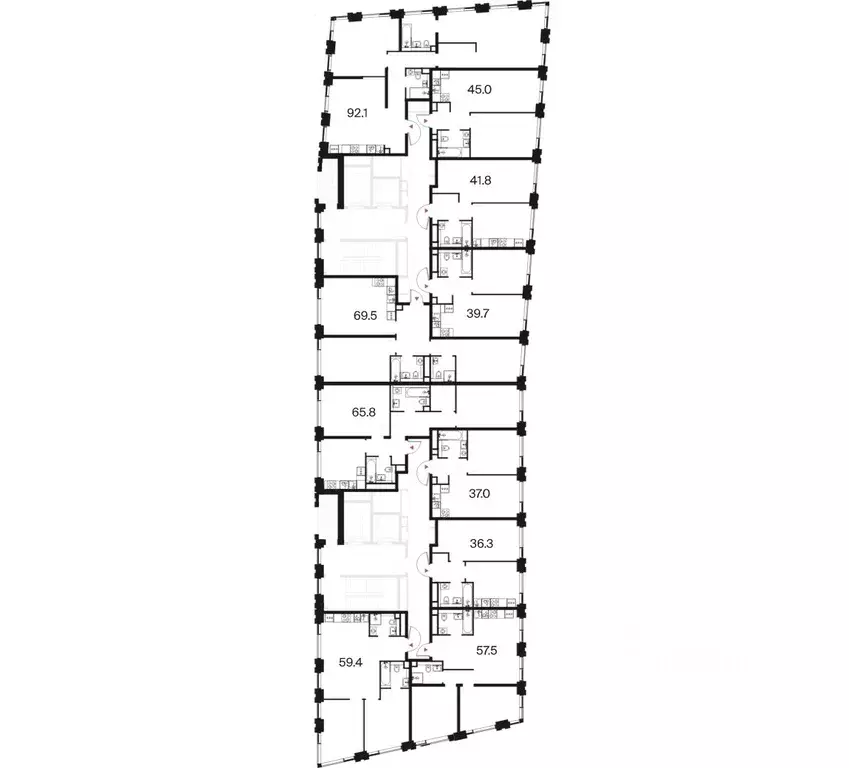 2-к кв. Москва ул. Маршала Бирюзова (69.5 м) - Фото 1