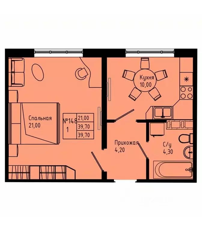 1-к кв. Ленинградская область, Коммунар г. Гатчинский муниципальный ... - Фото 1