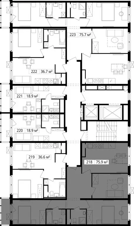 3-комнатная квартира: деревня Сапроново, микрорайон Купелинка, квартал ... - Фото 1