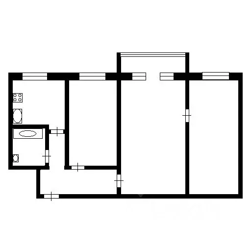 3-к кв. Башкортостан, Уфа ул. Максима Рыльского, 19 (60.0 м) - Фото 1