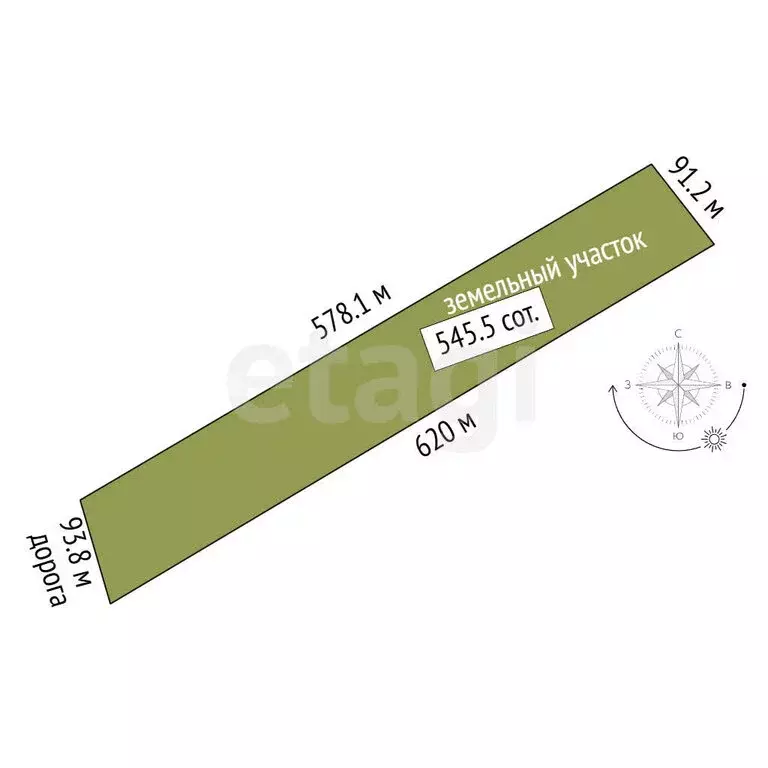 Участок в Феодосия, Станционная улица (545.55 м) - Фото 0