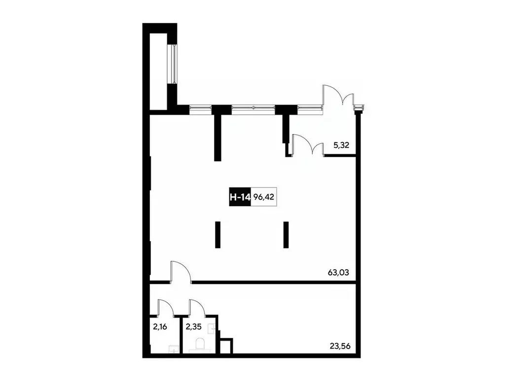 Помещение свободного назначения в Московская область, Реутов 3-й мкр, ... - Фото 1