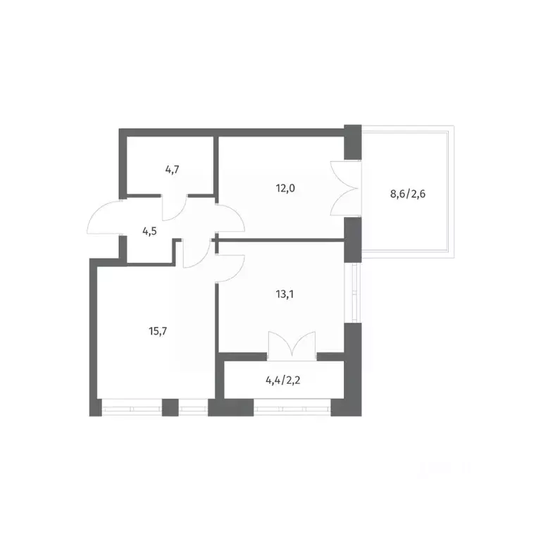 2-к кв. Ленинградская область, Ломоносовский район, Аннинское ... - Фото 1