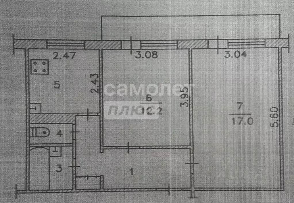 2-к кв. Чувашия, Новочебоксарск ул. Винокурова, 43 (46.4 м) - Фото 2
