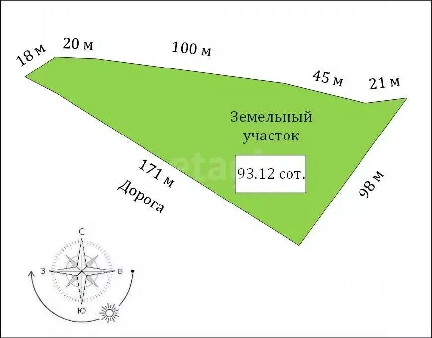 Участок в Крым, Судак Долина Роз кв-л,  (93.12 сот.) - Фото 1