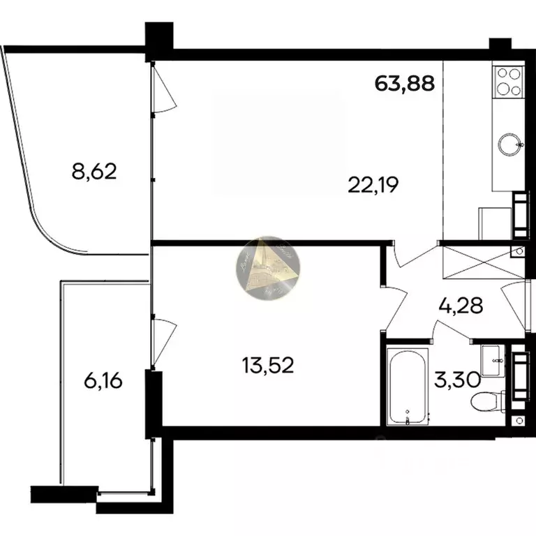 1-к кв. Крым, Сакский район, Лесновское с/пос, с. Прибрежное ул. ... - Фото 2