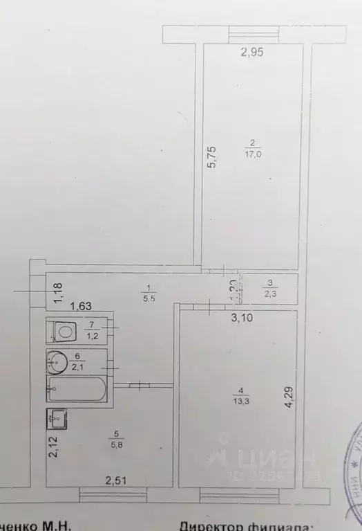 2-к кв. Удмуртия, Завьяловский район, с. Октябрьский 9 (47.2 м) - Фото 1