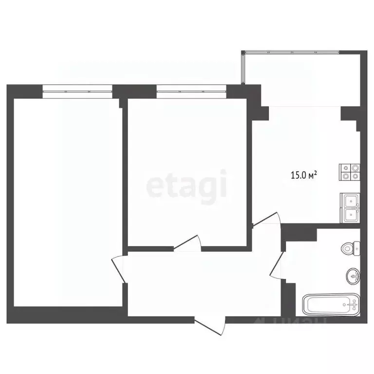 2-к кв. Нижегородская область, Нижний Новгород ул. Окская, 3 (56.0 м) - Фото 2