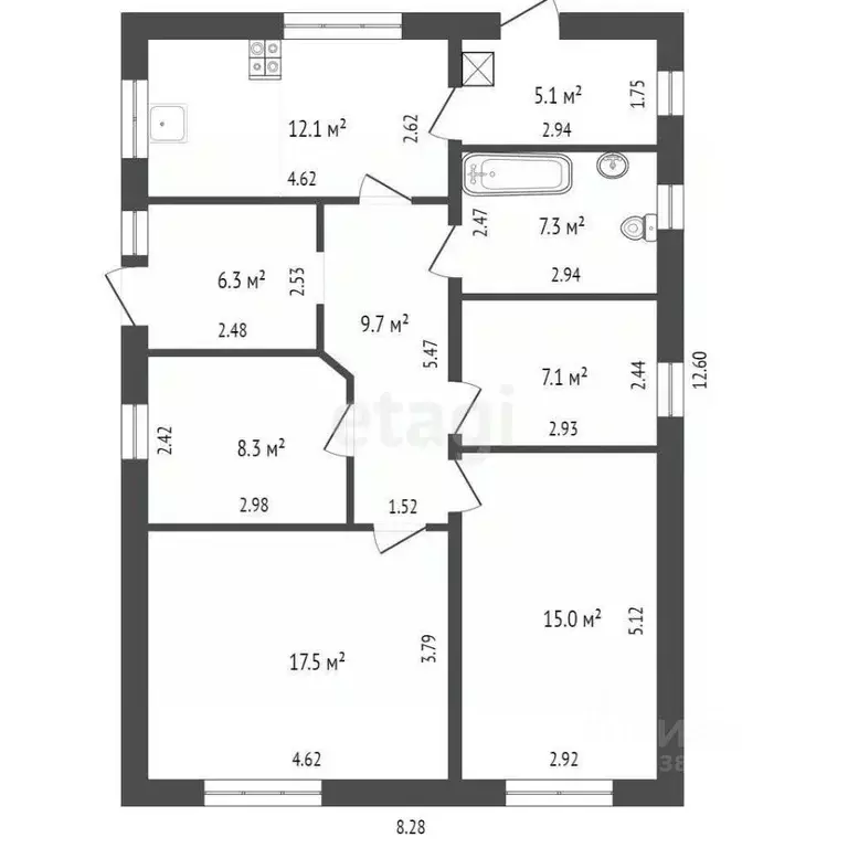 Дом в Ростовская область, Таганрог Дачное-1 СНТ, аллея 0-я (88 м) - Фото 2