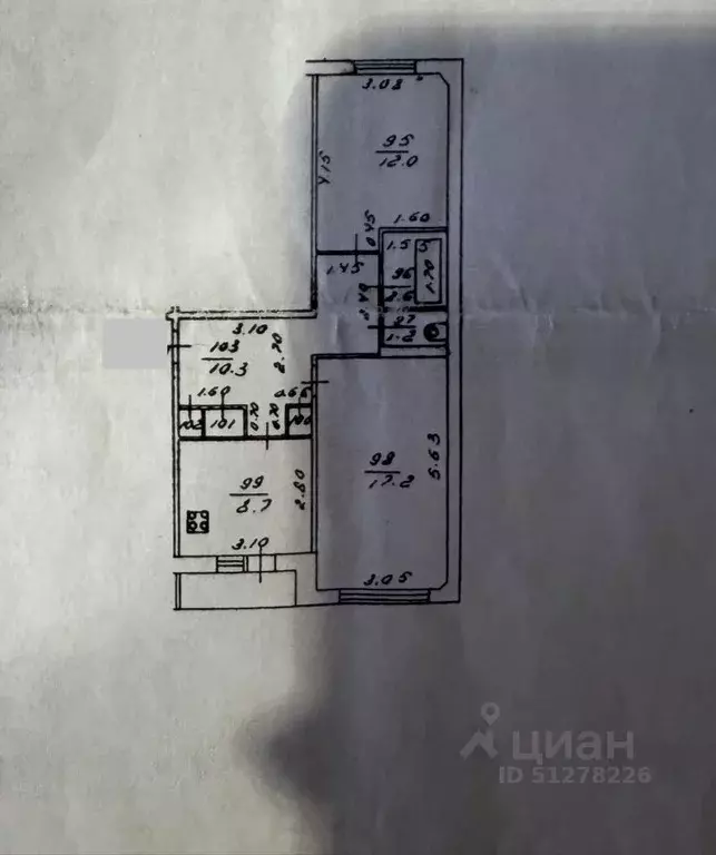 2-к кв. Кировская область, Киров Московская ул., 126а (53.2 м) - Фото 0