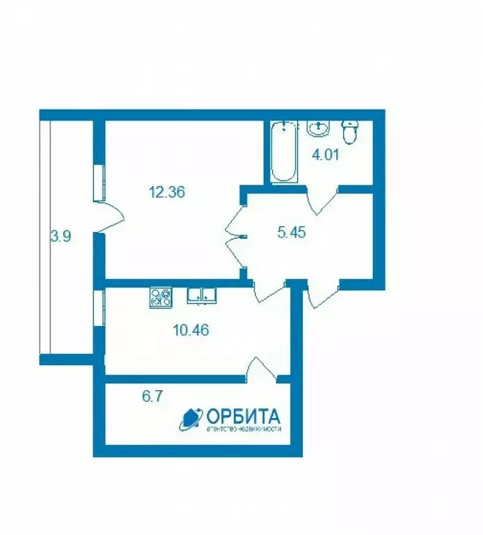 1-комнатная квартира: Тюмень, улица Самарцева, 177 (37.5 м) - Фото 0