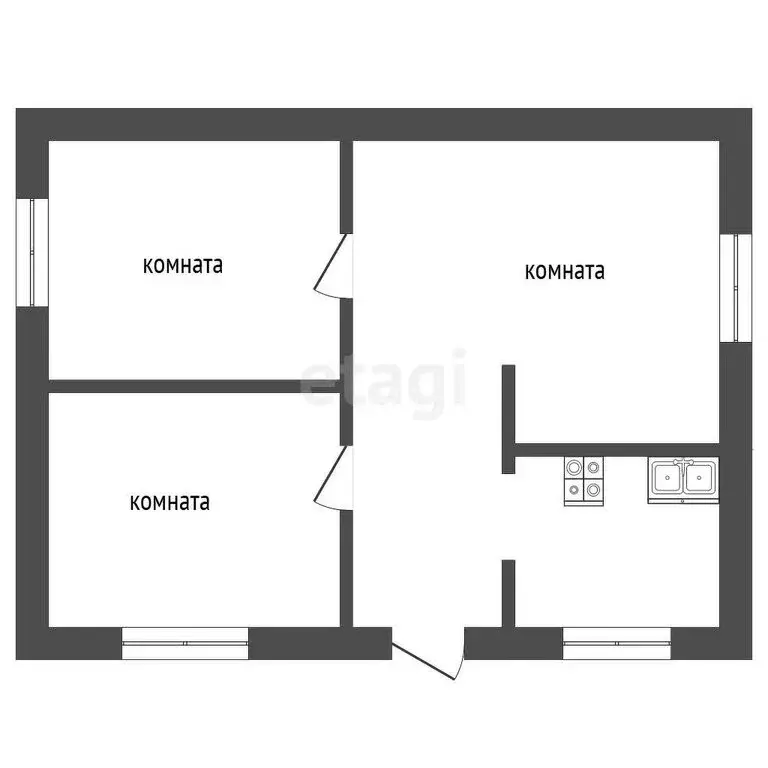 Дом в Богданович, улица Огнеупорщиков (42.2 м) - Фото 2
