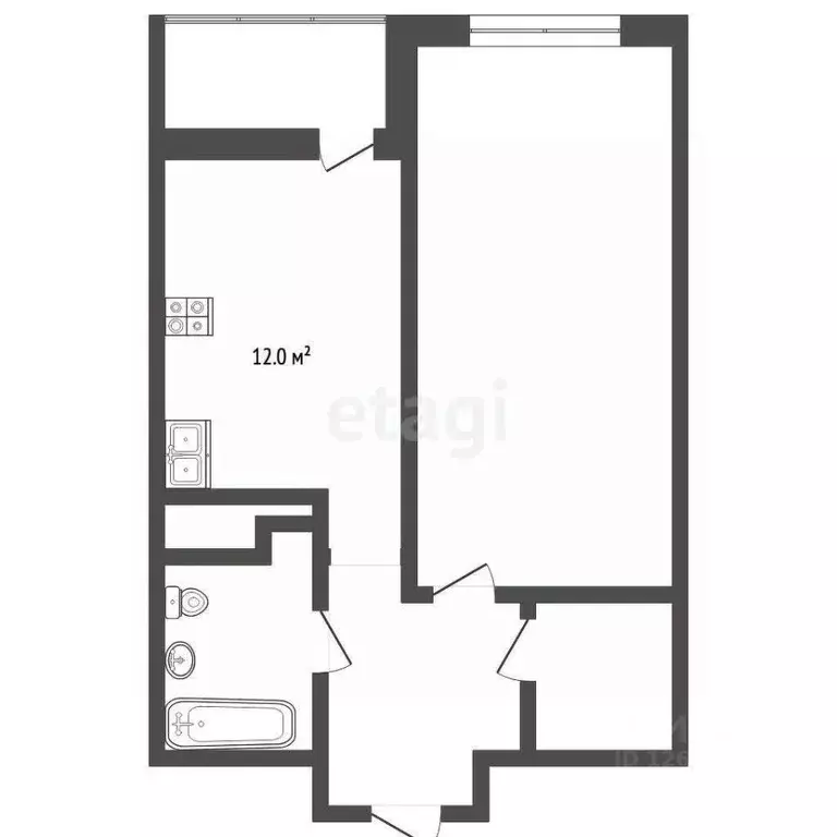 1-к кв. Московская область, Реутов Юбилейный просп., 40 (46.6 м) - Фото 2