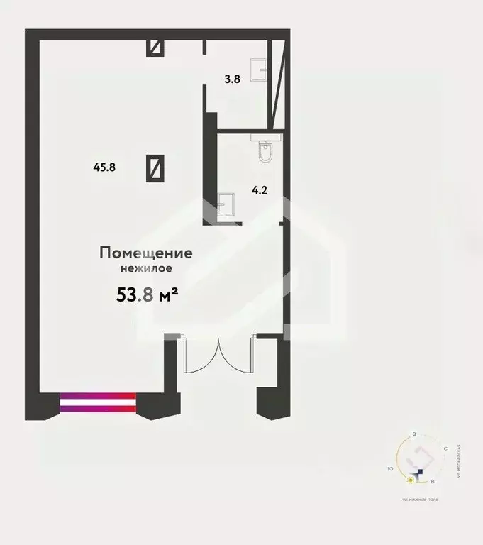 Помещение свободного назначения в Москва Иловайская ул., 3С17 (54 м) - Фото 2