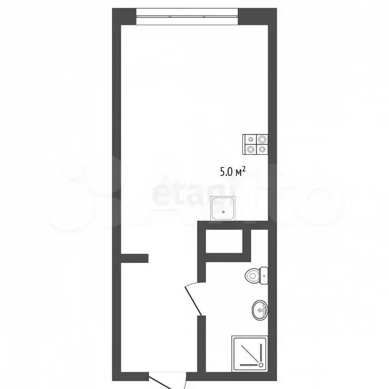 Квартира-студия, 19,4 м, 4/9 эт. - Фото 0