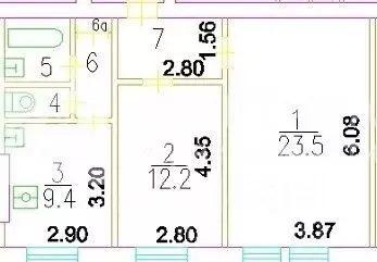 2-к кв. Москва ул. Юннатов, 17К1 (57.2 м) - Фото 2