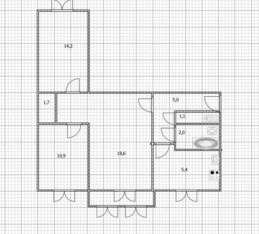 3-к кв. Башкортостан, Уфа ул. Кирова, 99 (58.8 м) - Фото 1