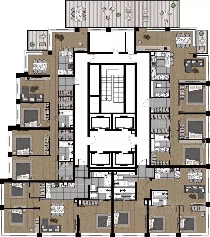 4-к кв. Москва ул. Берзарина, 37 (81.64 м) - Фото 1
