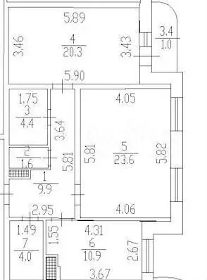 2-к. квартира, 75 м, 2/15 эт. - Фото 0
