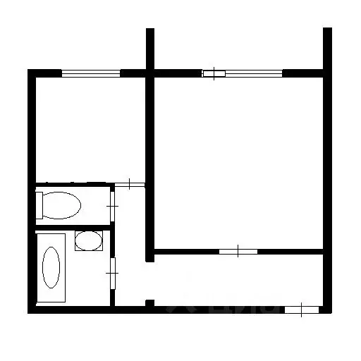 1-к кв. Башкортостан, Уфа Дуванский бул., 24/1 (35.4 м) - Фото 1