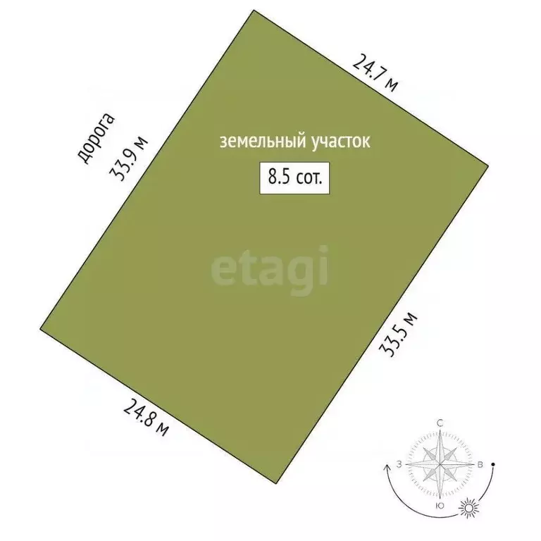 Участок в Тюменская область, Тюмень проезд Гимнастический, 12 (8.49 ... - Фото 2