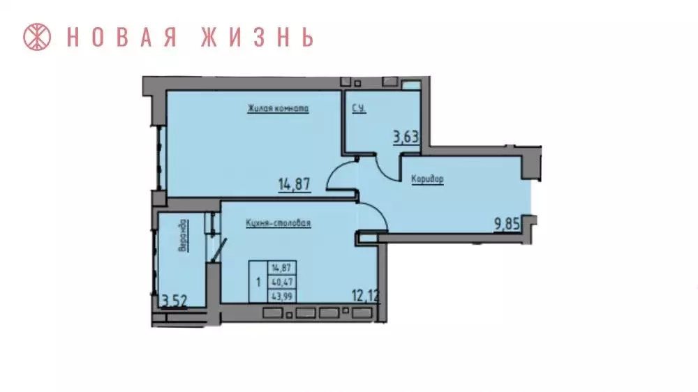 1-к кв. Самарская область, Самара 13-й мкр, Времена года жилой ... - Фото 0