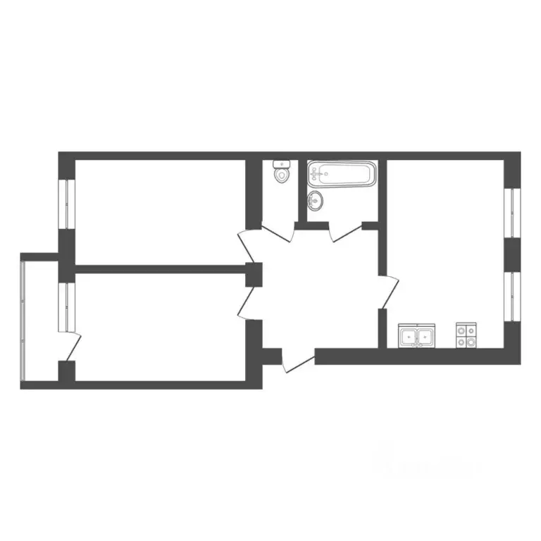 2-к кв. Тюменская область, Тюмень Тарманы мкр, ул. Малышева, 18 (57.8 ... - Фото 2