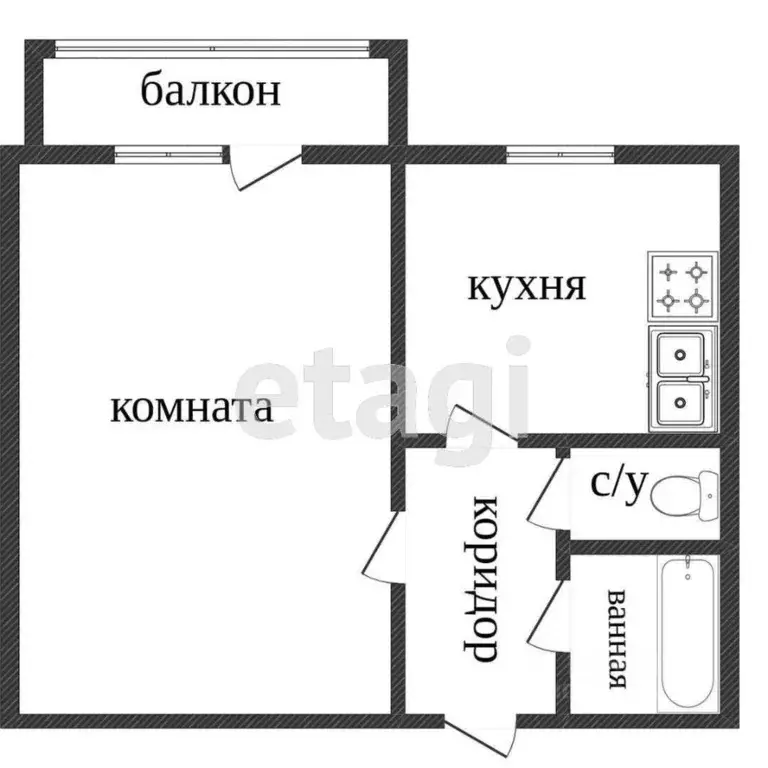 1-к кв. Свердловская область, Нижний Тагил Черноисточинское ш., 45 ... - Фото 1