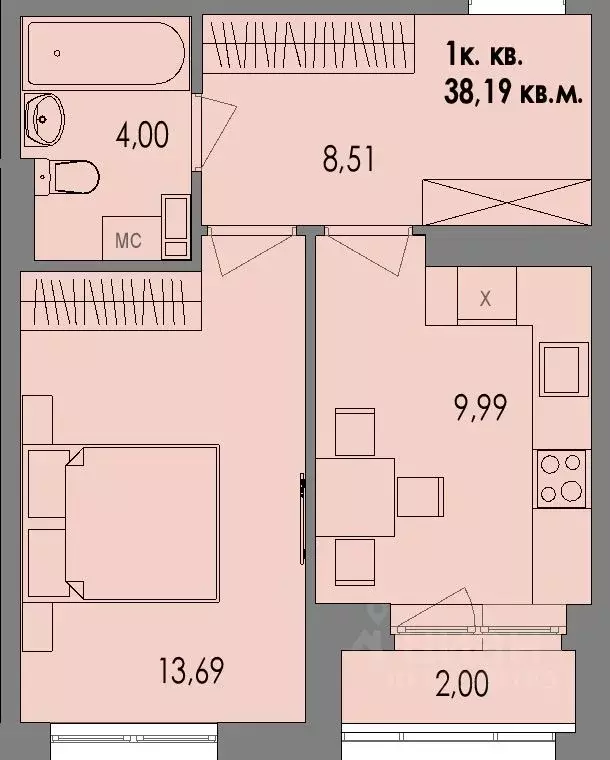 1-к кв. Карелия, Петрозаводск Перевалка-2 тер., Университетский ... - Фото 0